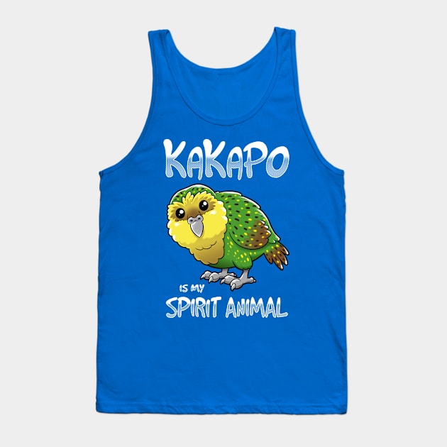 Kakapo Spirit Animal Tank Top by Andriu